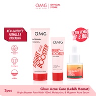 OMG Oh My Glow BEST SELLER BUNDLE! Bright Booster Super Glow Kit (Face Wash+Moist Cream+Serum+Sunscr