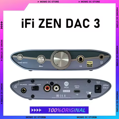 IFi ZEN DAC 3 Balanced Desktop HD HiFi Fever USB Decoder Ear Amplifier Integrated PC