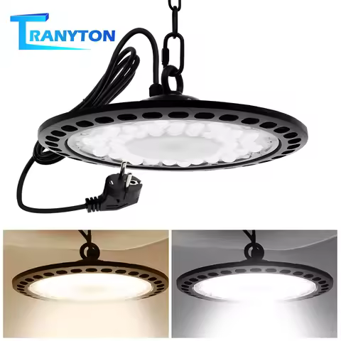 UFO Floodlight LED Industrial Lamp High Bay Light Waterproof Lampara for Market Warehouse Garage Gym