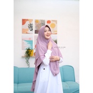 UNGU Light purple instant hijab / Khimar Adeeva by amnion two layer hijab