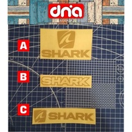 Cutting sticker logo shark helmet sticker helmet
