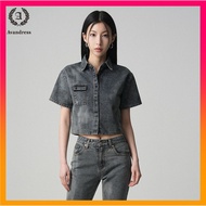 AVANDRESS Poket Denim Shirt - INDIGO