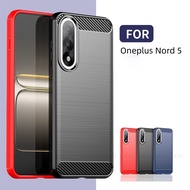 For OnePlus Nord 5 Case Cover Oneplus Nord5 CE5 Shockproof Phone Back Armor Carbon Fiber Soft TPU Fo