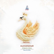 Hallstatt, Austria Swan Refrigerator Sticker Three-dimensional Magnetic Sticker Travel Souvenir Gift