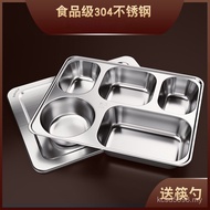 Separate Children's Quick Plate Adult Food Plate Stainless Steel Household Food Plate Adult Food Caf