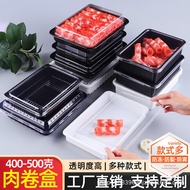 Disposable Meat Slice Box Fat Beef Roll Lamb Roll Packaging Box Comes with Buckle Thickened Anti-Fog