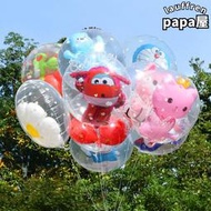 新款兒童卡通鋁膜飄空氦氣球飛天玩具送線透明街賣擺攤地推非氫氣