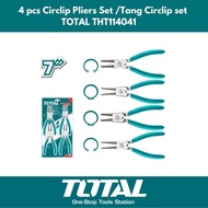 Total Tang Snap Ring Set 4 Pcs / Circlip Pliers Set 4 Pcs / Tang Pliers Set 4 Pcs