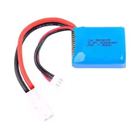 2S 1000mAh 20C 7.4V LiPo Battery with EL-2P Plug for UDI 901/904/001 Remote Control Ship Spare Parts