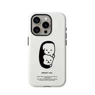 เคสโทรศัพท์ iOSCO ดีไซน์ดั้งเดิม เคสโทรศัพท์แบบครึ่งหน้า ฝาป้องกันสีเงินแบบเรียบง่ายสำหรับ Apple 17 