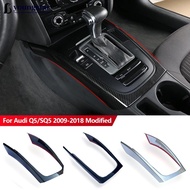 YOUNGSTAR Car Interior Center Console Gear Shift Frame Decoration Cover Trim Accessories For Audi Q5