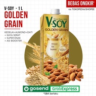Vsoy Golden Grain 1L | V-soy Soy Milk Golden-Grain GoldenGrain UHT