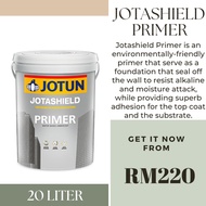 Jotashield Primer 20L JOTUN Exterior Wall Sealer Undercoat Primer - Exterior Use Wall Coating