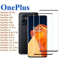 1-3Pcs Curved Tempered Glass Film For OnePlus Ace 3 2 Pro Black Edge Clear Screen Protector For OneP