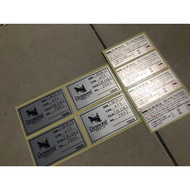Sticker Spec Desmond Evo Regamaster Russi Spoon Sw388 Cutting Ori 99%