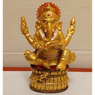Ganesha Sitting Posture Sit And Read A Book In The Shape Of Letter. Resin Work Height 3.5 Inches