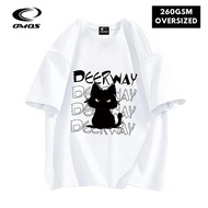 OMOS 260GSM Oversized T-Shirt cat