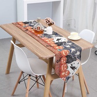 Polyester Cotton Jacquard Woven Halloween Table Runner Halloween Elements Cartoon Table Runner Famil