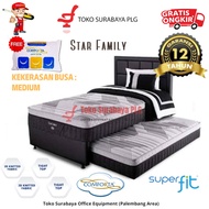 Comforta Set Kasur Spring Bed Star Family Springbed Sorong Anak 2 in 1