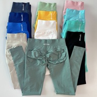 Dfyne Impact Leggings Women Scrunch Seamless Yoga Legging Gym Sports Pants Low Ribbed Band High