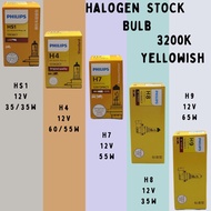 Philips HS1 H1 H3 H4 H7 H8 H9 H11 9005 HB3 9006 HB4 9012 HIR2 Halogen 3200K Yellow Bulb
