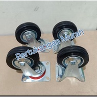 Rubber Wheels Set 3" / 4" / Trolley Wheels / Trolley Wheels / Trolly Wheels / Trolley Wheels 3 inch 