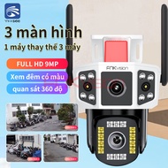 [ PHIÊN BẢN ĐẶC BIỆT ] Camera 3 Mắt Yoosee  Camera 3 Khung Hình Wifi Hopeway Ptz 3 Mắt 4k Xem 3 Màn 