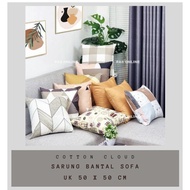 COTTON CLOUD | AESTHETIC SOFA CUSHION COVER | UK 50x50cm