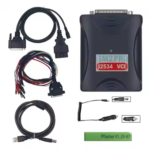 【Buy Now!】J2534 pro+ 22 version SM2Accessory 1.20 Pcmflash ECU Programmer Tool Bench Automotive Diag