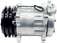 AC Air Conditioning Compressor compatible for KOMATSU 7H15 2A 132mm 24V 7H15 7991 7H15-WL SD7H15-WL-
