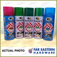 ❧ ◳ ◭ BOSNY Acrylic Spray Paint Red | Black | Blue | Green | Gray | White | Clear | Orange | Pink 4