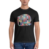 Colorful Club Elmer Elephant Patchwork Trendy Custom Design T Shirt For Men Crafted From 100% Cotton
