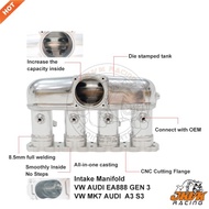 JKVK RACING Aluminum Plug&Play Billet Intake Manifold For EA888 Gen3 Engine 2.0 TSI TFSI A3 S3 8V MQ