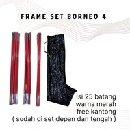 Terbaik 1Set Frame Fiber Tendaki •4 Pro •Borneo 4 Pengiriman Cepat