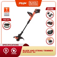 BLACK + DECKER 20V Cordless Blade and String Trimmer with 2.0AH Battery Outdoor Grass Cutter Tools B