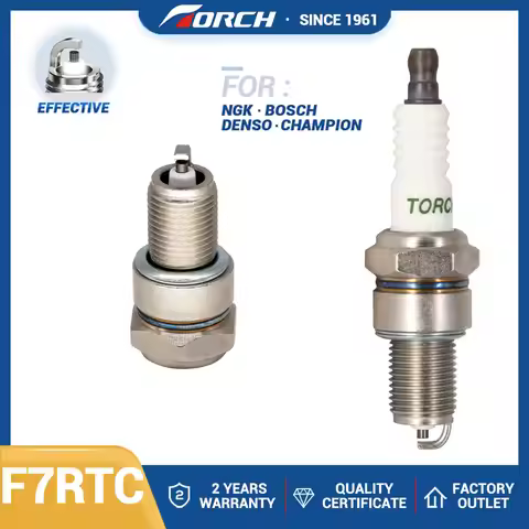 Motorcycle Integral Nut Spark Plug TORCH F7RTC Replace for Candle HONDA 98079-57846 98079-57855 NISS