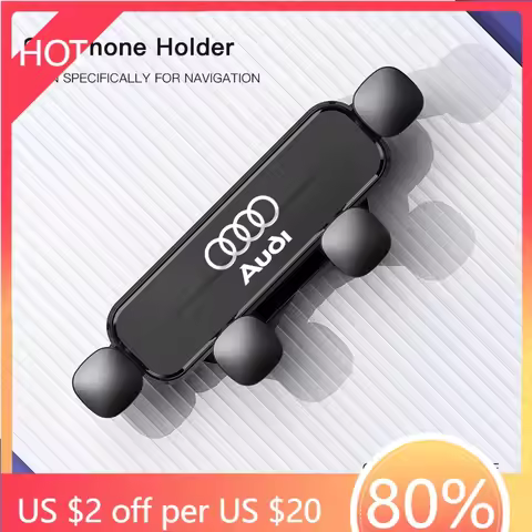 2025 Hot Gravity Car Mobile Phone Holder GPS Navigation Bracket For Audi A7 A3 A4 A6 A5 Q5 A1 Q7 Q3 