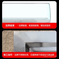 Insulated Food Fast Food Restaurant Warm Table Commercial Fast Food Truck Glass Cover Sale Stainless