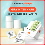 Thermal Sticker Printing Paper for Label Printers P1 DREAMEE, NIMBOT B21, B1,B3S - High quality wate