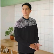 Koko Shirt For Adult Men Long Sleeve Latest Brick Batik Motif