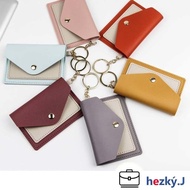 Card Holder Mini Card Holder Wallet Leather Bag Key Bag Coin Bag Small Card Holder Candy Color Stude