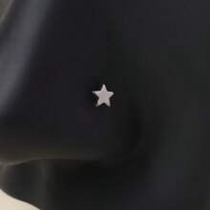 1pc Titanium Alloy F136 Women Creative Fashion Unique L-Shaped Pentagram Nose Ring