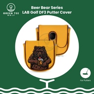 Golf Beer Bear Series LAB Golf DF3 Mallet Putter Headcover - Golf Club Protective Cover Putter Head 