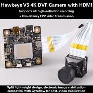 Hawkeye V5 4K DVR FPV Camera for Racing Drones Aerial Photography with HDMI Output Action Camera Qua