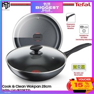 Tefal B22572 Cook & Clean Wok Pan 28cm Black With Lid Thermo-signal technology Ergonomic stay B22572