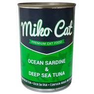 MIKO CAT PREMIUM CAT CANNED FOOD OCEAN SARDINE AND DEEP SEA TUNA 400G X 24TIN