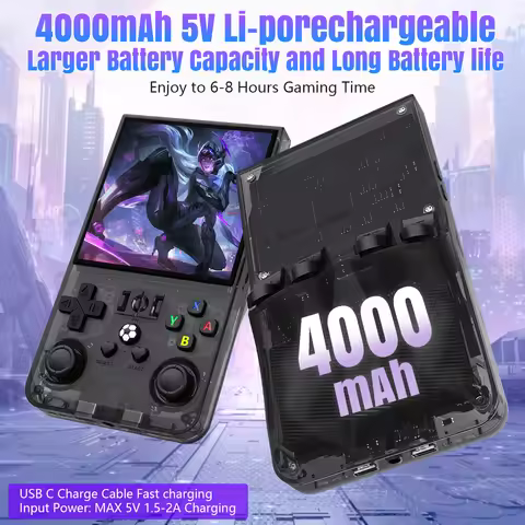 Open Source RG46 Retro Handheld Video Game Console RK3326 Chip 64/128G Linux System Portable Pocket