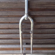 fork sepeda mtb 26 chrome antiq layak