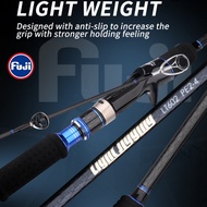 Ready Fuji Parts Jigging Rod PE 1-3/ 2-4/ 3-5 Solid Carbon Fishing Rod Light/Fast/Slow Jigging Rod