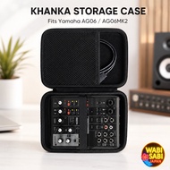 Khanka EVA Storage Case for Yamaha AG06 AG06MK2 MG06 Mixer Audio Interface